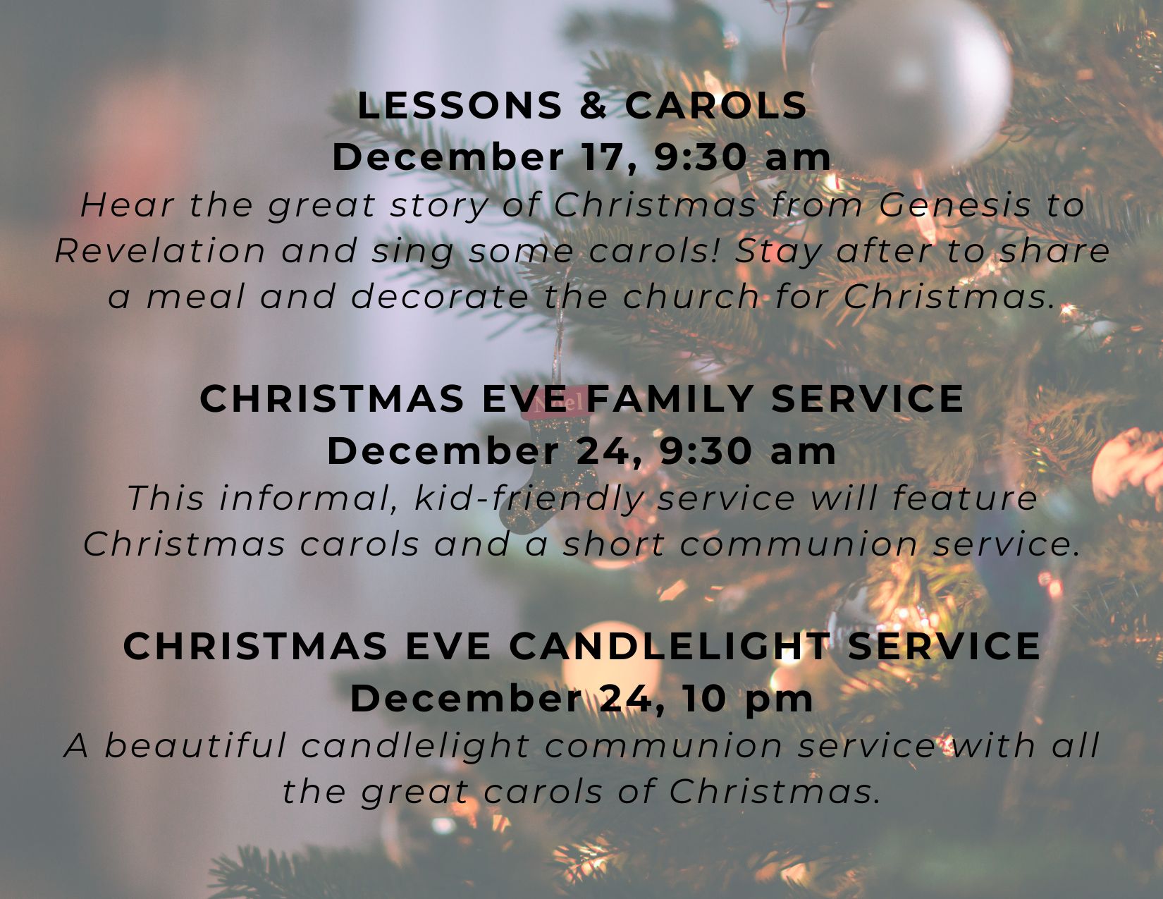 Advent & Christmas Eve - Servants of Christ